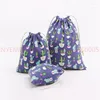 Christmas Decorations 1Set(3Pcs) Drawstring Cotton Linen Gift Bags Sacks Candy Wedding Favors Holder Bag Jewelry Packaging Pouch