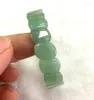 Strand Naturalny 10 14 6 mm zielony szmaragd Jade Crystal Gem Stretch Uzdrawianie bransoletki