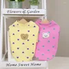 Dog Apparel Love Teddy Bear Print T-shirt Pet Base Coat Vest Sweet Cute Comfortable Casual Universal