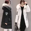 Women's Down 2023 Parka Womens Winter Coats Womans Long Cotton Casual Fur Hooded Jackets Warm Parkas Female Overcoat Coat