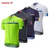 Jackets de corrida Santic Cycling Jersey Men Motocross Mangas curtas Tops Bike de bicicleta de estrada MTB de estrada respirável T-shirt T-shirt Asian Tamanho