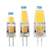 Dimable Mini G4 LED COB LAMP 3W 6W BULB AC DC 12V 220V kaarslichten vervangen 30W 40W halogeen voor kroonluchter spotlight