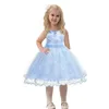 Abiti da ragazza che vendono vestito da festa per ragazze 2T-10T Pizzo formale per bambini Prom Tulle Fiore per matrimoni Abiti da ballo senza maniche Bambini