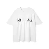 Designer Lanvins T-shirt Branded High Street Losse Korte Mouw Paar T-shirts Voor Mannen En Vrouwen Katoen Basis Tee 1 G9J6