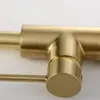 Kitchen Faucets Water Tap Brushed Gold & Black Faucet Single Handle Rotation Classical Sink Mixer