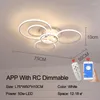Ceiling Lights Indoor Lighting LED For Living Room Dining Bedroom Kitchen Circle Rings Home Fixtures Lamps