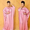 Abbigliamento etnico Abito africano per donna Plus Size Kaftan Maxi Dashiki Bubu Abiti Party Color oro