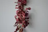 Decorative Flowers Beige Eucalyptus Wine Burgundy Artificial Leaves Vintage Greenery Centerpieces