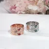 BUIGARI Schlangenkopf-Designer-Ring für Damen, Edelstein vergoldet, 18 Karat, offizielle Reproduktionen, Modeschmuck, klassischer Stil, Geschenk für Freundin 004