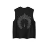 Men's Tank Tops Men's Vest 2023 Summer Retro Cotton Street Loose Sports Fitness Sleeveless T-shirt