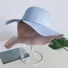 Cappelli a tesa larga Summer Floral Paglia Sun Casual Women Bow Outdoor Beach Caps Floppy Cap Protezione UV ad asciugatura rapida FashionWide