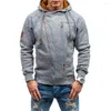 Sweats à capuche pour hommes 2023 à capuche décontracté vêtements de sport confortables personnalité fermeture éclair latérale Simple fleur flanelle chaud manteau haut