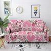 Stoelhoezen stretch roze bank deksel elastische slipcover voor woonkamer mooie bedrukte bank 1/2/3/4-zits hoek leunstoel coverchair