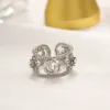 Hollow Sunflower Diamond Ancient Family Hand Ring Female Luxury Ornament