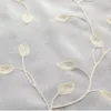 カーテン刺繍はリビングルームのための薄いチュールカーテンを残します窓のスクリーニングアイレットボイルコルチナスリドーCL-1