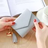 Wallets Fashion PU Leather Women Short ID Card Holder Tassel Bank High Capacity Coin Purse Money Bags