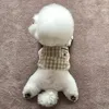 Dog Apparel Plaid Shirts Puppy Clothes Pajamas Dogs Clothing Cat Small Cute Thin Spring Summer Korean Fashion Girl Yorkshire Pet Product