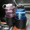 Accessoires intérieurs double porte-gobelets de voiture organisateurs de bouteilles de tasse réglables supports de stockage pour organisateur d'extension de montage de voitures