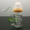 Süt şişesi, su ve tütün şişesi ipek plakalı cam bonglar cam sigara içme borusu
