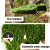 Decorative Flowers 1Pcs 2X5M Artificial Grassland Simulation Moss Lawn Turf Fake Green Grass Mat Carpet DIY Micro Landscape Home Floor Decor