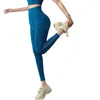 Yoga -outfit stretchy zwarte broek met gat mode gym draag blauwe sexy leggings sport vrouwen fitness vrouw training