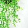 Fiori decorativi Ghirlanda di foglie di edera verde Pianta artificiale da appendere alla parete Vite Fiore finto Festa di nozze Soggiorno Decorazione del giardino di casa