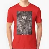 Herren T-Shirts The 'Blind' King Ärmel Kurzes Hemd Streetwear Harajuku Sommer Hochwertiges T-Shirt Tops Stiftzeichnung Traditionelle Kunst