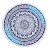 Handdoek Beach Mandala Gedrukte Tassel Ronde handdoeken 150 cm Microvezel Bad Yoga Mat Tapijt Travel