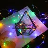 Saiten LED-Lichterkette Kupferdraht Fariy Batteriebetriebene Girlande Dekoration Lichter 2M 20LED 4M 40LED Hochzeit Weihnachten