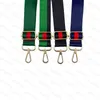 Cinghia di borsa designer di marchi per donne blu nera verde rosso da 70 a 130 cm borse a traversa regolabile cinghia