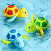 Toy New Cute Cartoon Animal Tortoise Classic Baby Water Toy Spädbarn Swim Turtle Wisj-kedja Clockwork Kids Beach Bath Toys Freeups