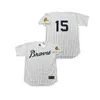 남자 애틀랜타 15 Joe Torre 16 Sonny Jackson 17 Andy Messersmith Baseball Jersey 스티치 S-5XL