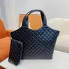 Designer fourre-tout en cuir luxueux sacs à main femmes sac fourre-tout icare maxi sac à provisions sacs à bandoulière rétro losange fourre-tout simple épaule sous les bras sac maman sac HDMBAGS