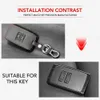 Genuine Leather Car New key Card Cover Case fit for Renault Koleos Kadjar Keychain Wallet Protector Holder