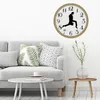 Wall Clocks Clock British Comedy Inspired Ministry Of Silly Walk Home Decor Novelty Watch Funny Walking Silent Mute