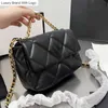 محافظ أكياس CC سيدة Lambbskin Top Real Real Leather Ceanted Flap Tote Bags Classical Fashion Womens Luxury Designer Mini Pres