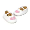 첫 워커 The Born Baby Girls Shoes Princess Love Autumn Spring Soft Sofed Infant Girl 's Toddler