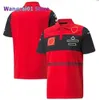 Wangcai01 Мужские футболки F1 Team Racing Suctiving с короткометражным Sepes Polyester быстросохнутая футболка Один и тот же стиль можно настроить 0305H23