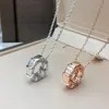 BUIGARI Serpentine schaal ontwerper ketting voor vrouw diamant Vergulde 18K T0P kwaliteit mode luxe sieraden klassieke stijl exquise cadeau 004