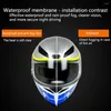 Capacetes de motocicleta 1 pçs protetor de sol filme antiembaçante HD transparente antirreflexo para a metade aberta frontal completa