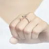 حلقات الكتلة جدا كلاسيكية Six Prong Solid 14k Rose Gold 2ct 8mm D Color Moissanite Solitaire خاتم الخطوبة للنساء مجوهرات الزفاف