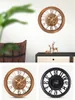 Wandklokken Noordse retro Fashion Clock Vintage klassieke Arabische cijfers gebogen kwarts reloj de pared Horloge murale woonkamer creatief