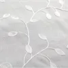 カーテン刺繍はリビングルームのための薄いチュールカーテンを残します窓のスクリーニングアイレットボイルコルチナスリドーCL-1