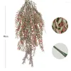 Dekorativa blommor Party Supplies Home Decoration Artificial Willow Leaves faux växt vinstockar vägg hängande girland livtro grönska bladverk