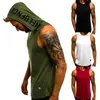 Men's Tank Tops Men's Cotton Sleeveless Hoodie Bodybuilding Workout Shirts Male Jackets Top