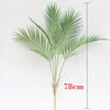 زهور زخرفية 90 سم كبيرة شجرة النخيل Arificial Tropical Tall Plants فرع أوراق مزيفة الأوراق البلاستيكية الخضراء لمتجر الحديقة المنزلية