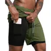 Desiner Shorts de sport pour hommes Shorts de course Join Gym Fiess Trainin hommes Skinny 2 en 1 pantalons courts de plage à séchage rapide pantalons de sport d'été pour hommes