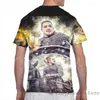 Heren t shirts The Last Kingdom Men t-shirt vrouwen overal over gedrukte mode meid shirt boy tops tees short mouw t-shirts