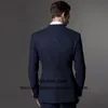 Erkek Suit Blazers Klasik İş İnce Fit Erkekler 2 Parça Ceket Pantolonları Damat Düğün Partisi için Set Smokin Resmi Blazer Terno Mascul