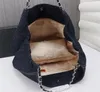 2023 neue einkaufstasche große kapazität original frauen handtasche schulter tasche kette tasche importiert denim 5A qualität